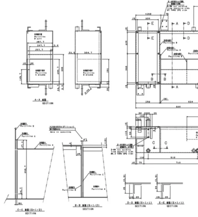 Sheet metal fabrication drawing 2