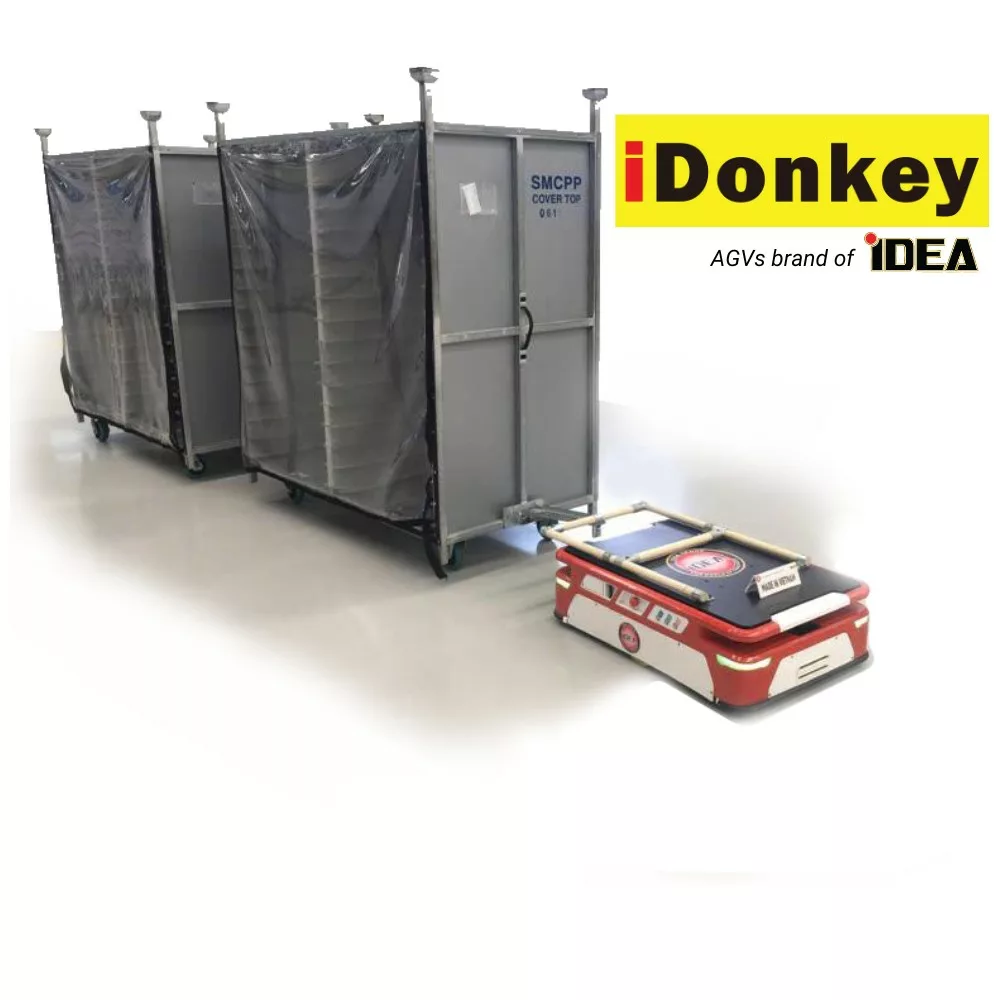無人搬送車サービスで IDonkey ブランド