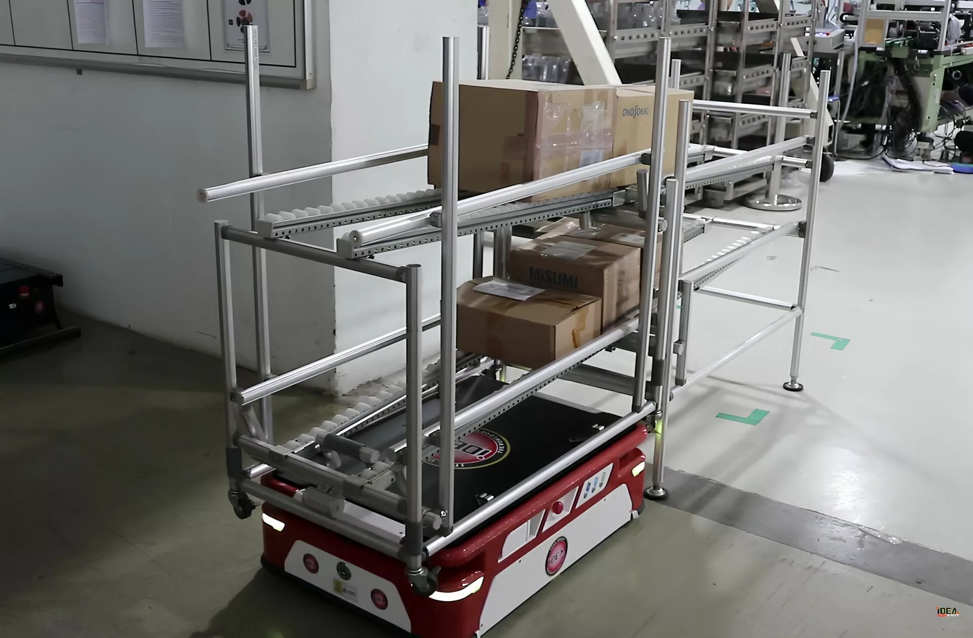 agv kết hợp băng tải