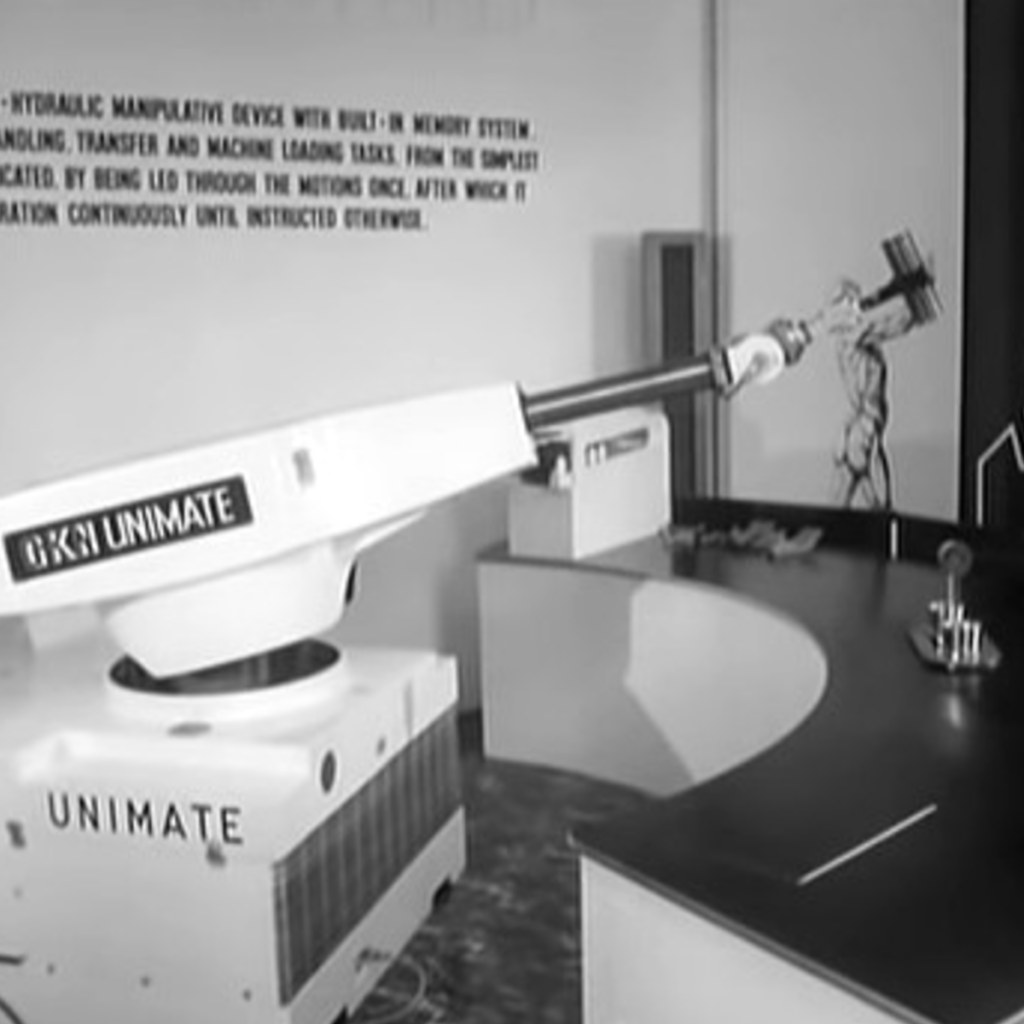 Ai đã phát minh ra robot Công Nghiệp – Lịch Sử, Cột Mốc Quan Trọng Và Tương Lai Tự Động Hóa 2 Robot-cong-nghiep-unimate-dau-tien