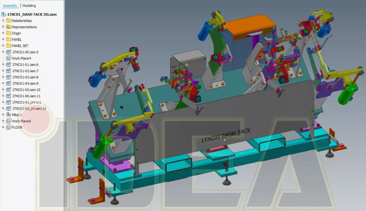 図1：治具の3Dモデリングによる干渉チェック