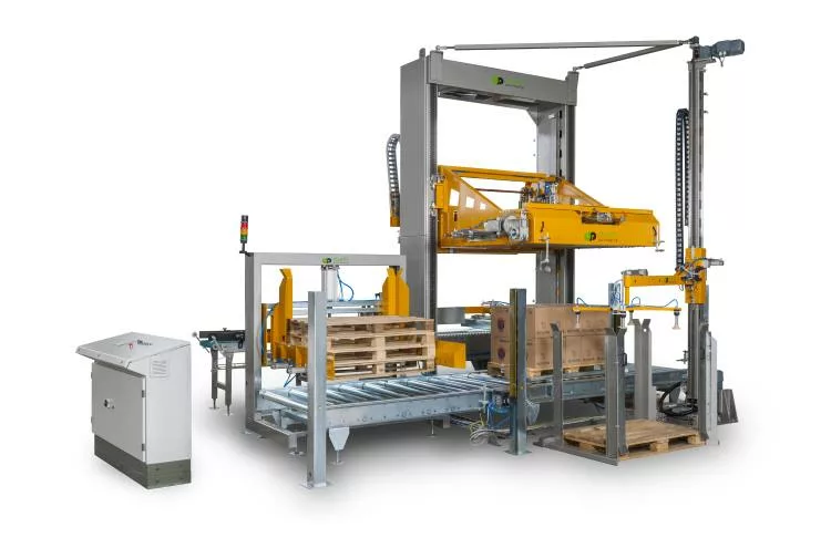 Dạng hệ thống xếp từng lớp (layer) sản phẩm lên pallet