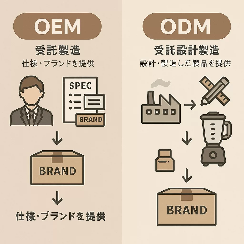 OEMとODMの違い｜製造業におけるビジネス戦略の重要ポイント