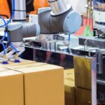 Cobot palletizing is a flexible and space-saving automation solution designed for low to medium throughput palletizing applications where human-robot collaboration is required. Unlike traditional industrial robots, collaborative robots are equipped with advanced safety features that allow them to operate alongside workers without extensive safety fencing. IDEA’s cobot palletizing systems are ideal for manufacturers seeking a fast return on investment, simple installation, and easy operation. These systems are especially suitable for frequent product changes, limited floor space, and operations transitioning from manual palletizing to automation. With intuitive programming and compact design, cobot palletizing provides a practical entry point into automated palletizing.